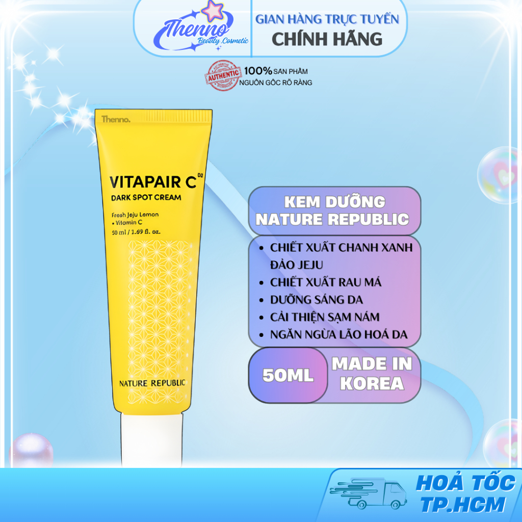 Kem Dưỡng Trắng, Mờ Thâm Nature Republic Vitapair C Dark Spot Cream 50ml