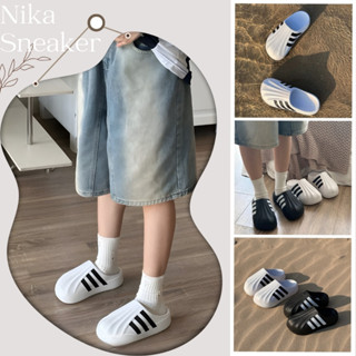 Sục Aifom Nam Nữ, Giày Sục Đạp Gót Hai Màu Trắng Đen Basic Dễ Phối Đồ (CÓ HỖ TRỢ ĐỔI SIZE)