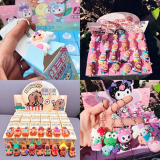 Khay 24 hộp blindbox baby three, capybara, kuromi , hộp mù móc khóa baby three hàng đẹp Sansanvu
