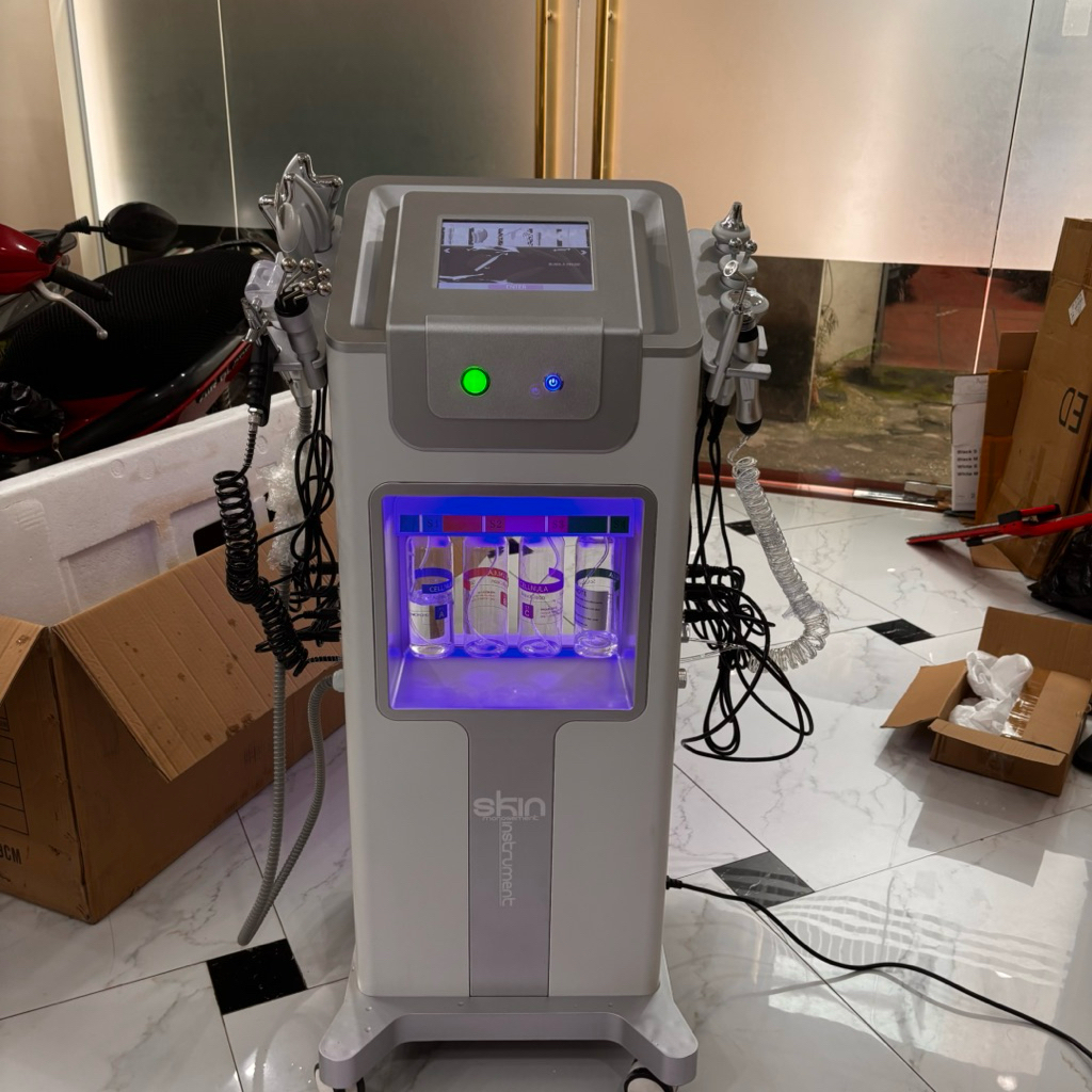 Máy Chăm Sóc Da Đa Năng Aqua Skin Intruement 10in1 Máy Chăm Sóc Da Chuyên Sâu 10in1 [Không bán Onlin