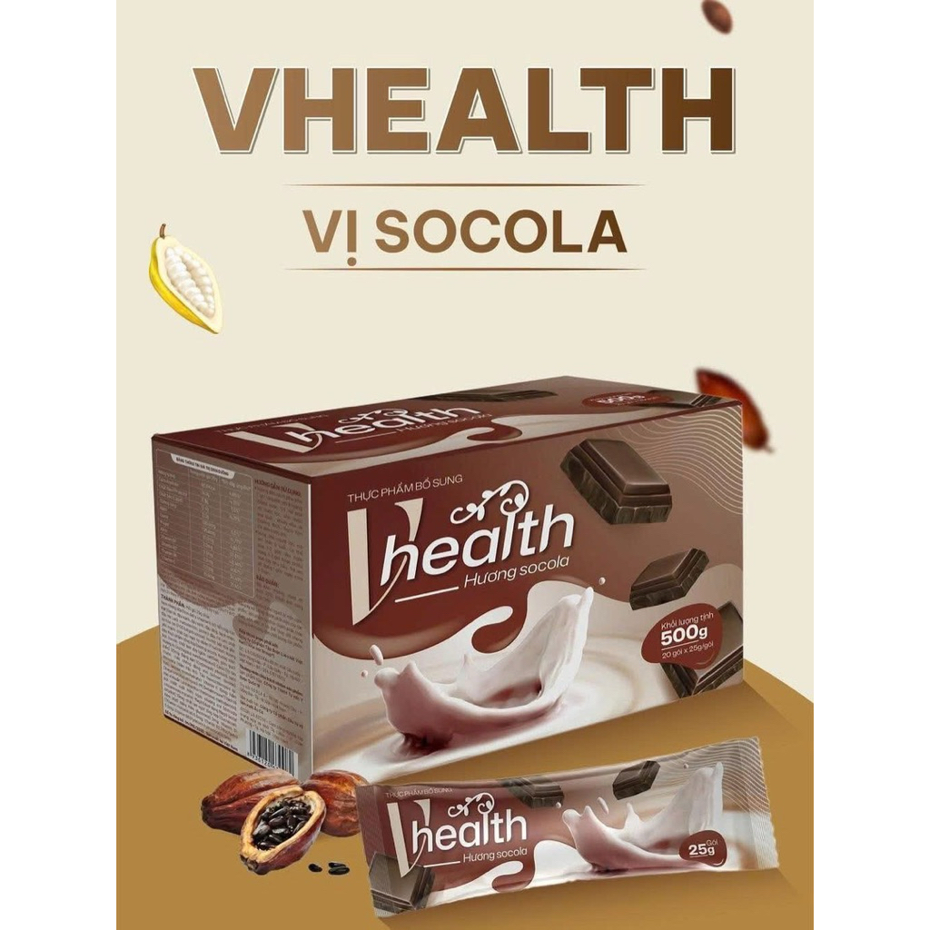VHEALTH ngũ cốc hương vị Socola