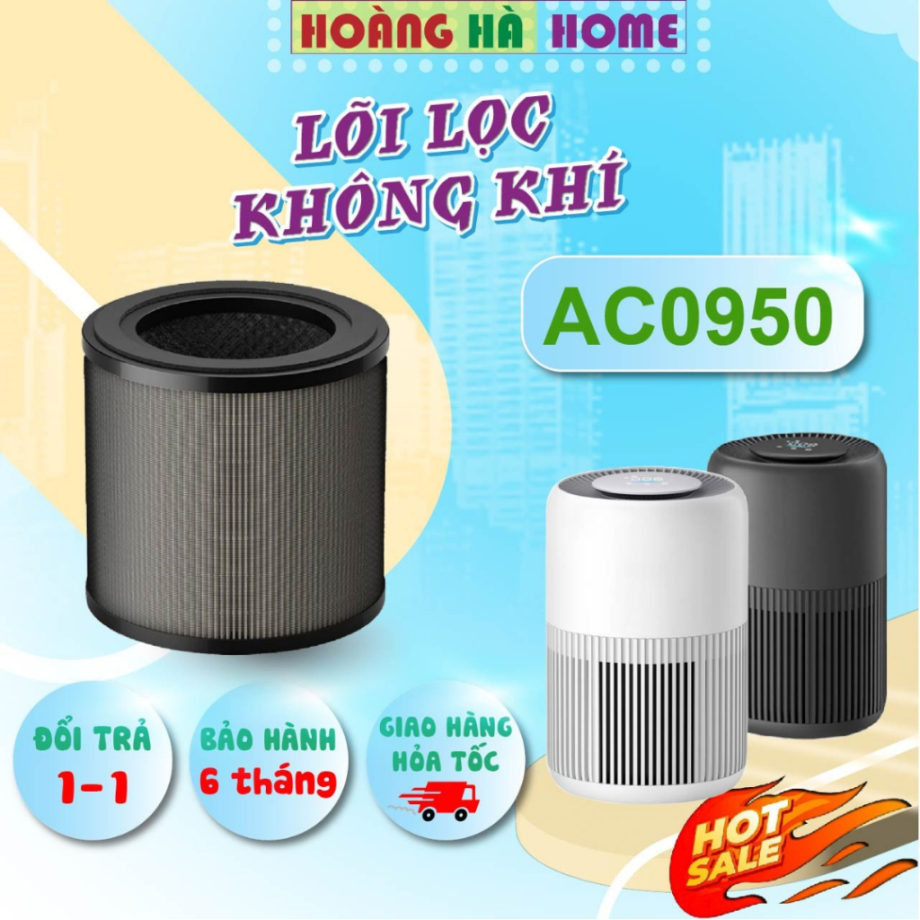 Lõi lọc không khí HOÀNG HÀ HOME AC0950 - Bộ lọc không khí  FY0910 - Lõi lọc tương thích với máy lọc 