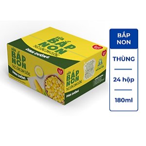 Thùng 24 hộp sữa BẮP LOF 180ml
