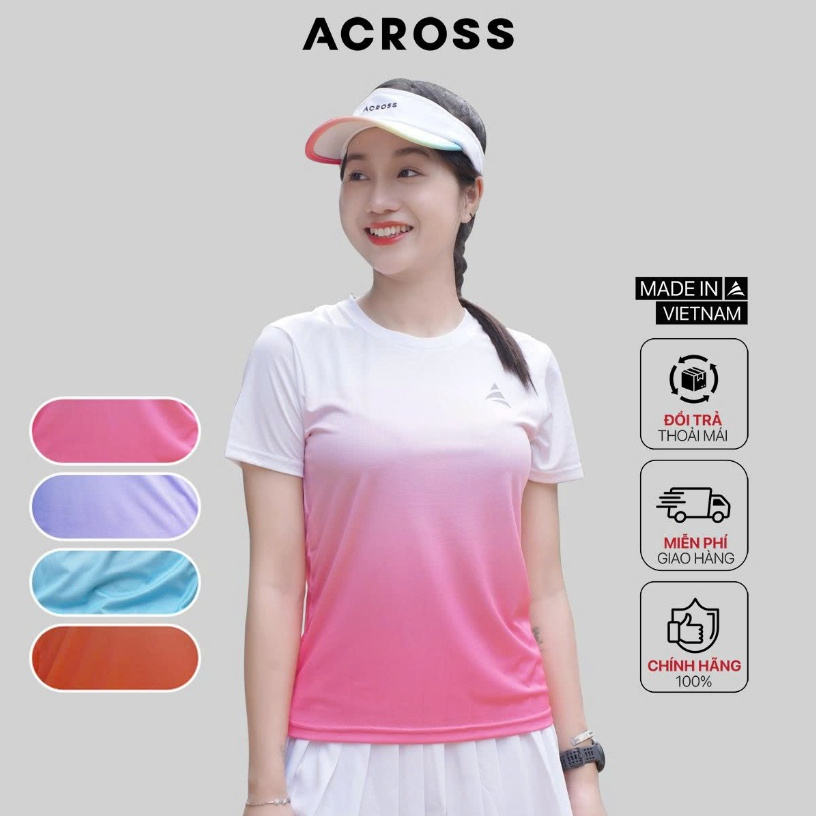Áo thun Tshirt thể thao nữ Four U siêu nhẹ, nhanh  khô, thoáng khí - Across Vietnam.