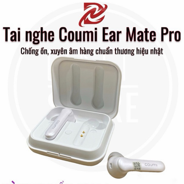 Tai nghe Bluetooth Coumi Ear Mate Pro ANC-834C chống ồn chủ động, lọc tiếng ồn đàm thoại ENC, IPX7 c