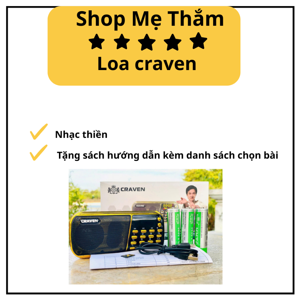LOA CRAVEN- Loa nghe nhạc thiền