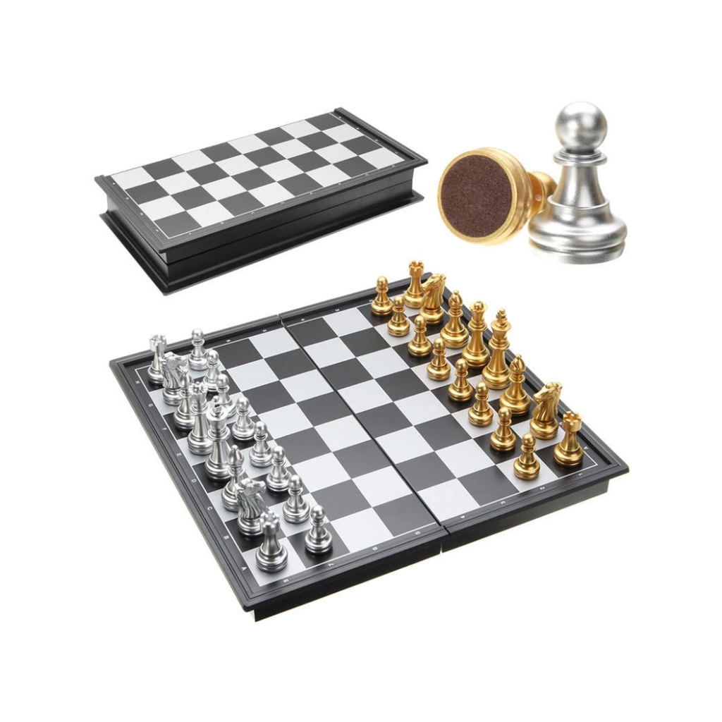 1 Quân Cờ Vua Lẻ (Vàng - Bạc) Bàn Cờ 32cm*32cm Chính Hãng UB