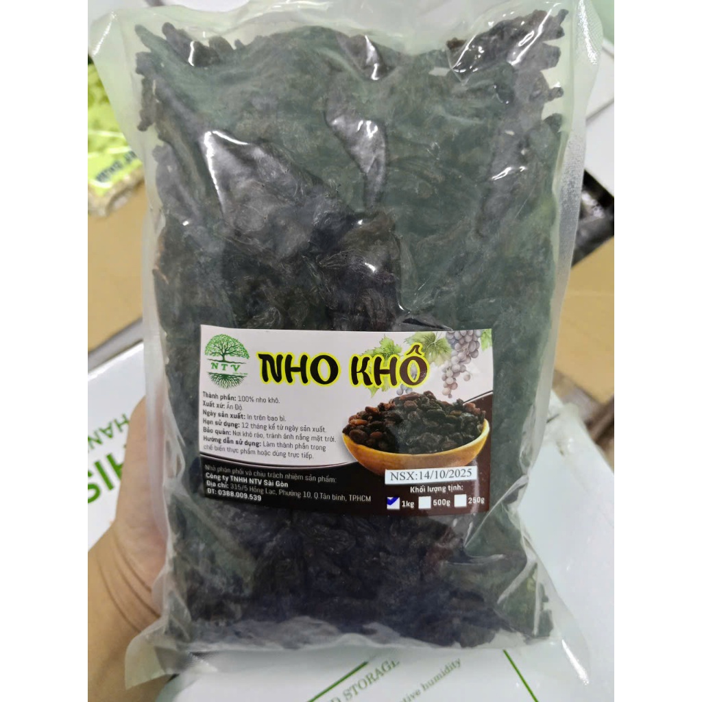 NHO KHÔ ĐEN - Nho khô đẹp ngon, tiện lợi