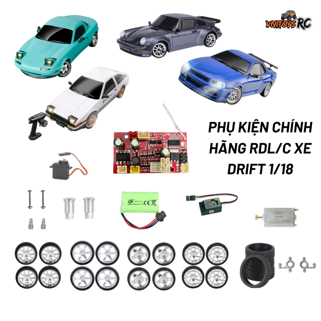 Phụ Kiện Xe LDRC 1/18 – LD1898, LD1899, LD1801, 1802, 1803, 1804 – Chính Hãng, Chất Lượng Cao