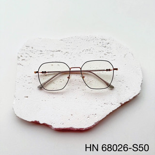 Kính mắt lục giác gọng kim loại tròng nhỏ mã 68026