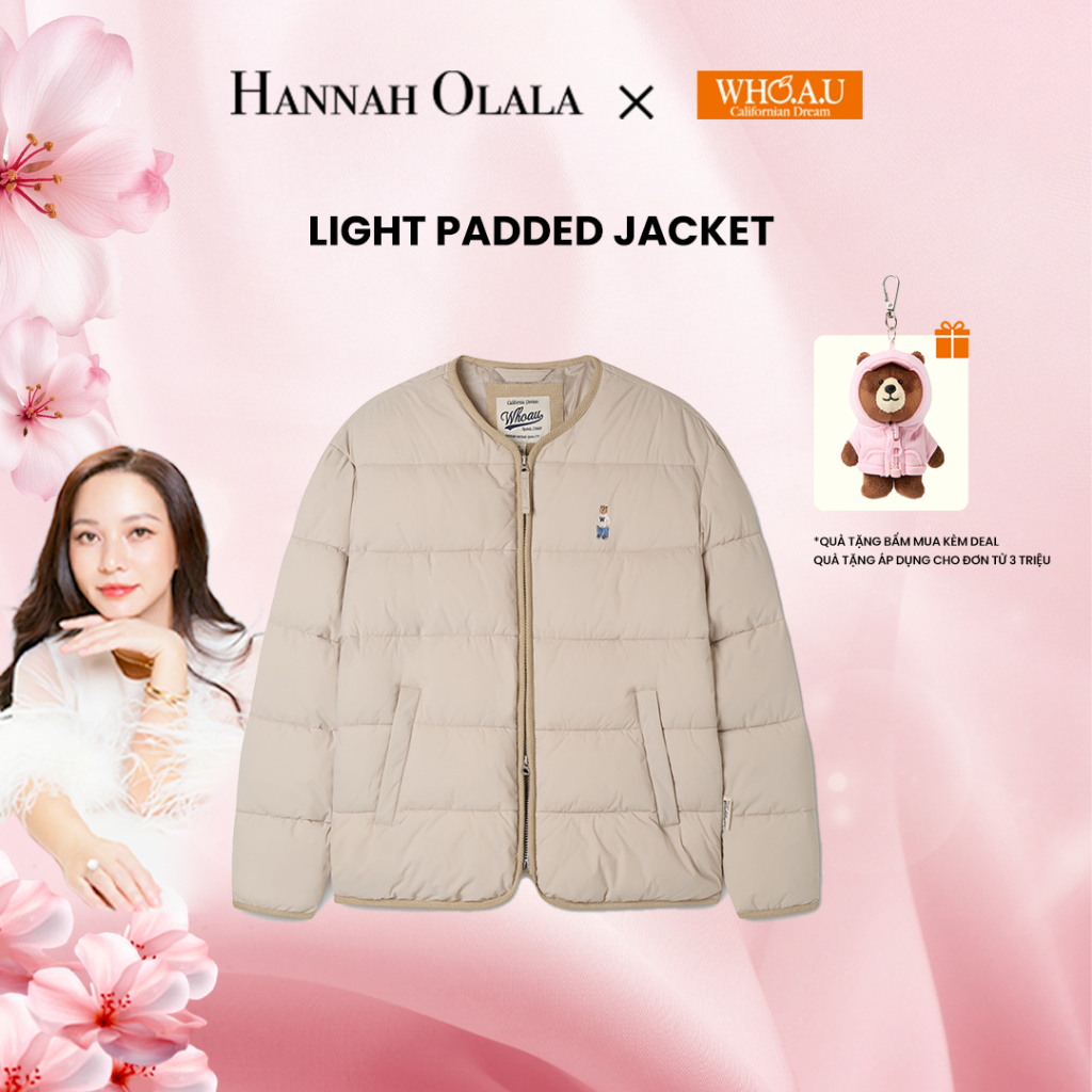 [Hannah x WHO.A.U] Áo Khoác WHO.A.U Light Padded Jacket_WHJPF4911U