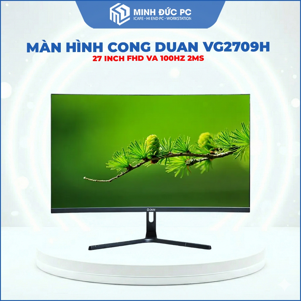 Màn Hình Cong DUAN VG2709H 27 Inch FHD VA 100Hz 2ms - Chuyên Game, Đồ Họa, BH 24T - Minh Đức PC