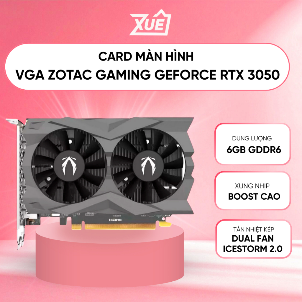 Card Đồ Họa VGA ZOTAC Gaming GeForce RTX 3050 6GB GDDR6 Twin Edge OC Chính Hãng