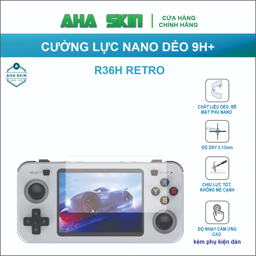 Cường lực máy chơi game R36H Retro,Cường lực dẻo 9h+