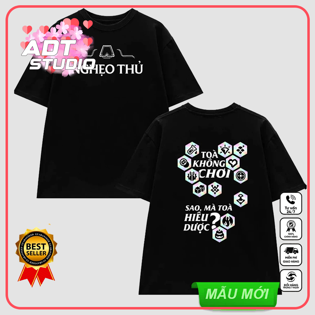 Áo thun Nghẹo thủ TFT - Kittler Đẳng Cấp Nazi mèo - Đi Làm Vì Đam Mê Tien - Khá Rất Bảnh -Bad Bull R