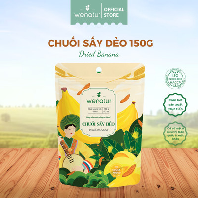 Chuối Sấy Dẻo Tự Nhiên Không Đường we'natur 150g