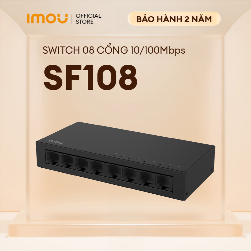 IMOU SF108 Bộ chia mạng Switch 8 cổng 10/100 Mbps