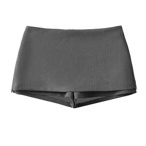 Quần váy ngắn cạp trễ - quần váy trơn phong cách chất liệu bố ruby KINI-Style | BigBuy360 - bigbuy360.vn