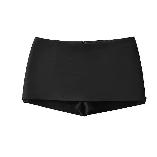 Quần váy ngắn cạp trễ - quần váy trơn phong cách chất liệu bố ruby KINI-Style | BigBuy360 - bigbuy360.vn