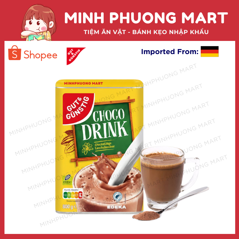 [Date 2027] BỘT CACAO CHOCO DRINK 800G ĐỨC
