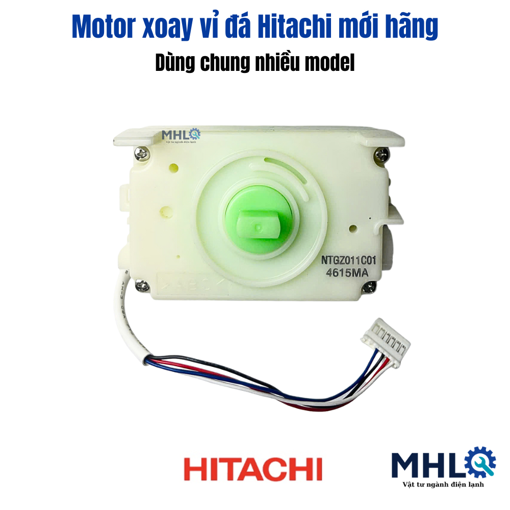 motor bẻ đá tủ lạnh hitachi mới hãng dùng chung nhiều model,motor xoay lật đá tủ lạnh hitachi,motor 