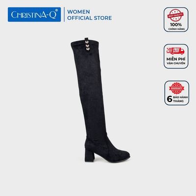 Giày Boots Nữ Mũi Tròn CHRISTINA-Q BOT141H