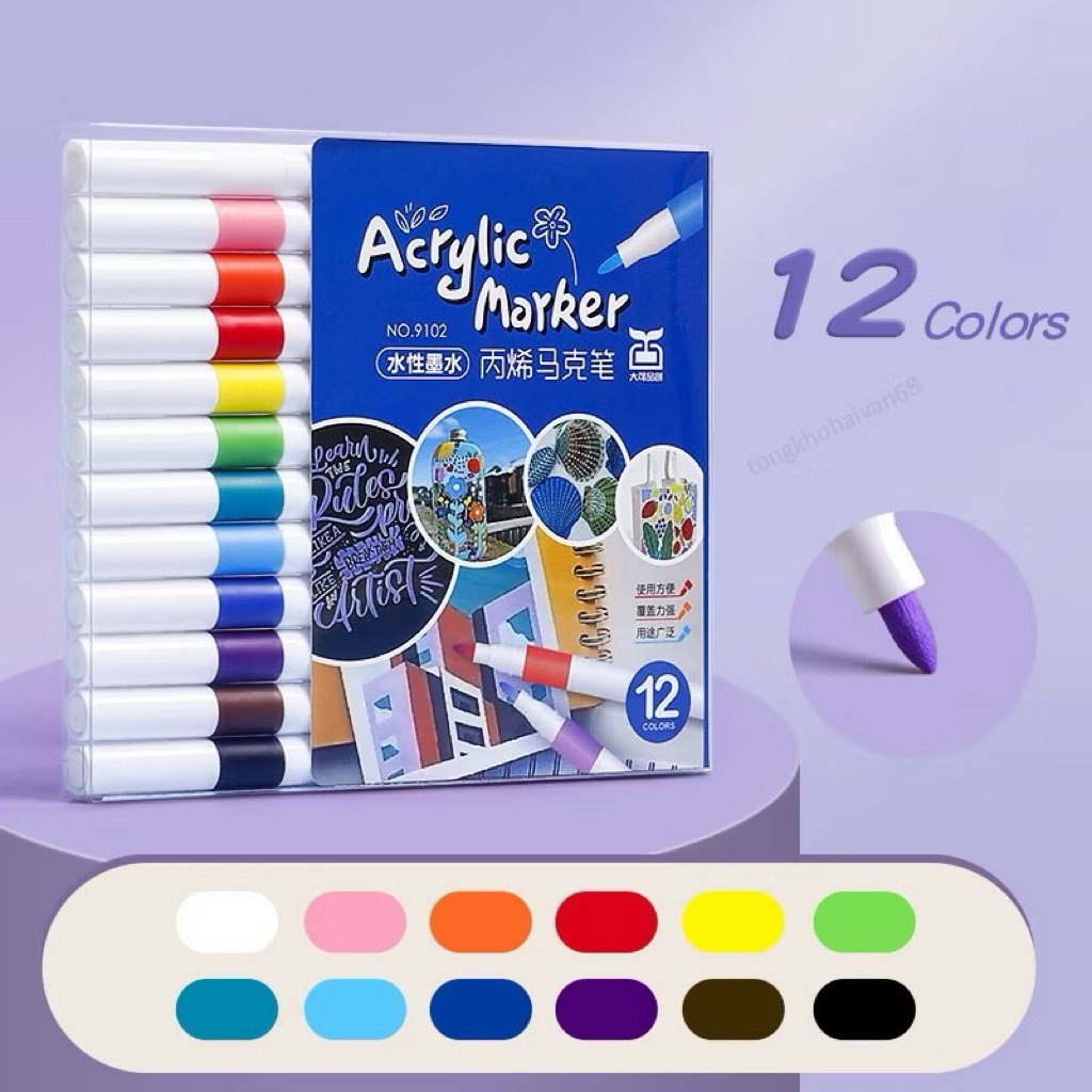Bút Màu Acrylic- Bút Lông Màu-Ken's Kids Toys Shop