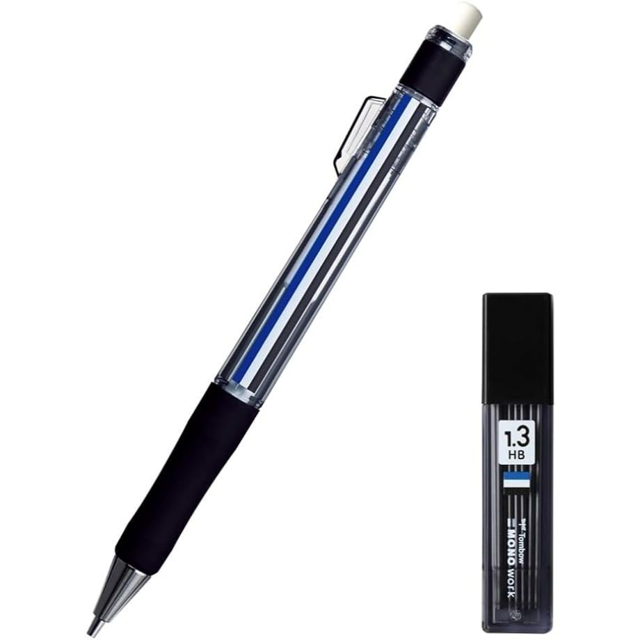 Made in Japan Tombow Pencil Mark Sheet Mechanical Pencil 1.3mm MONO (MONO Eraser-Attached Mechanical