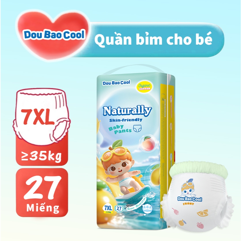 Tã Doubaocool cỡ lớn, tã cho trẻ sơ sinh, tã quần, tã vải siêu mềm phù hợp cho trẻ sơ sinh và trẻ bụ