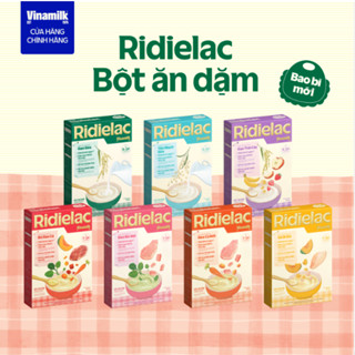 (6h tặng 1 bánh ăn dặm) Bột ăn dặm Ridielac Gold Vinamilk Đủ Vị hộp giấy 200g
