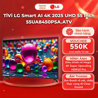TiVi LG Smart AI 4K 2025 UHD 55 Inch 55UA8450PSA | Bảo Hành 24 Tháng | Chính Hãng LG