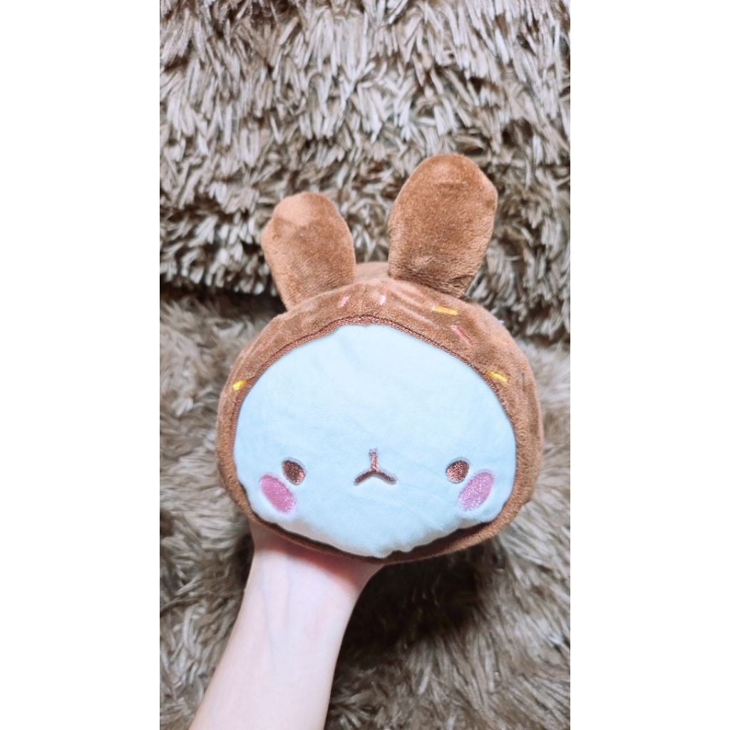 Thú nhồi bông/ Gấu bông Nhân vật Thỏ Molang hạnh phúc cosplay bánh donut & chú Hổ dễ thương - Hàng c