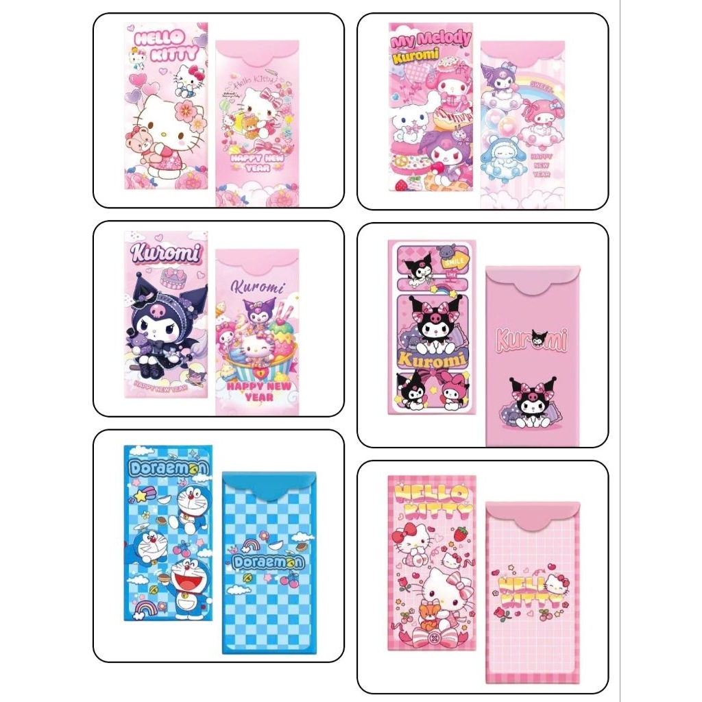 🌻BAO LÌ XÌ HELLO KITTY KUROMI DOREMON CINNAMOROLL