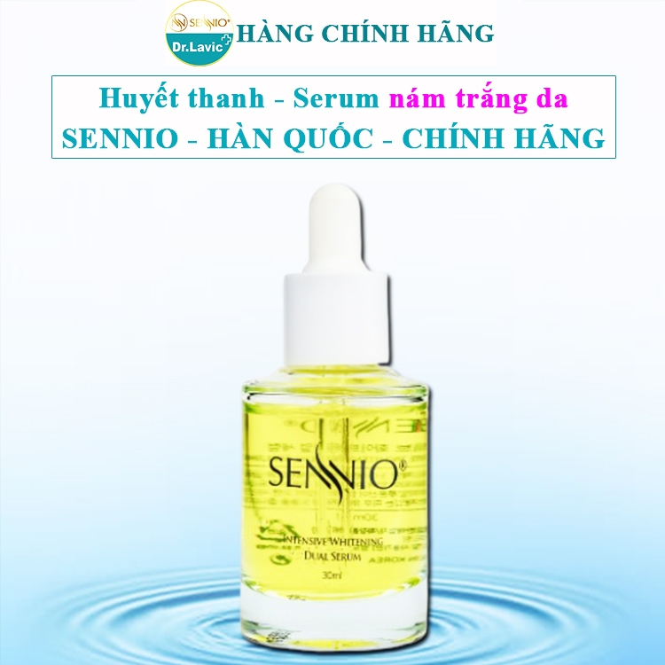 Huyết thanh nám trắng da sennio hàn quốc serum nám sennio chính hãng senio intensive whitening dual