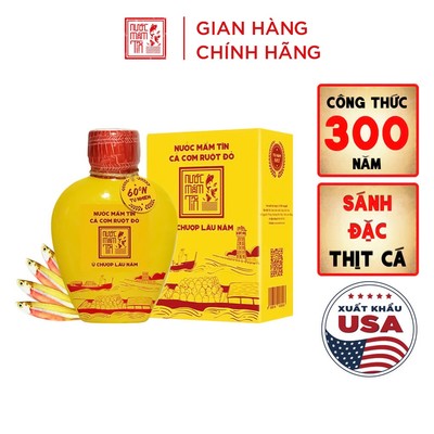01 Tĩn GỐM 500ML cá cơm ruột đỏ 60N độ đạm Nước mắm Tĩn truyền thống rin nguyên chất