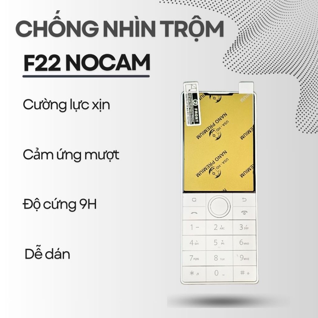 Chống nhìn trộm cho Xiaomi Qin F22 nocam - F22 thường bản không camera - Cường lực xịn mỏng cảm ứng 