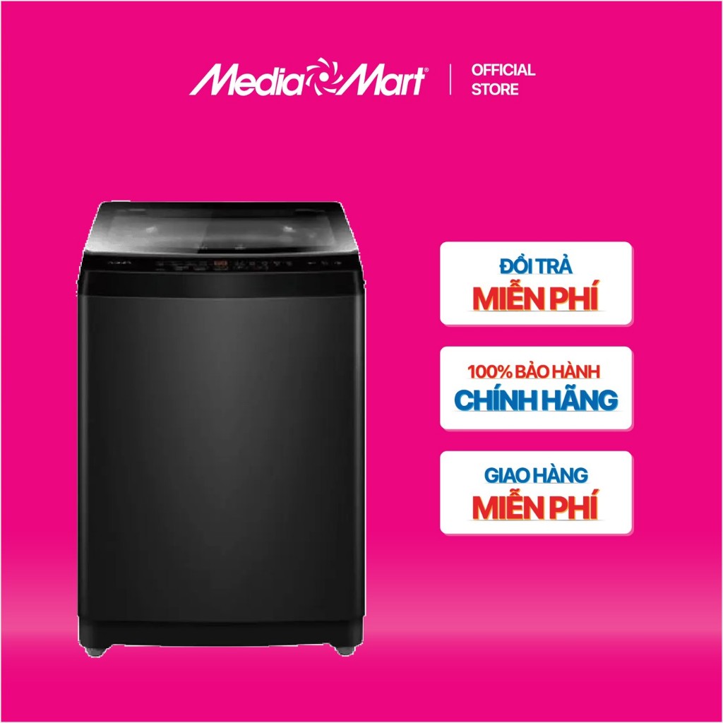 Miễn phí Ship - Máy giặt Aqua 9 Kg lồng đứng AWM9-316K(B) Bảo hành chính hãng