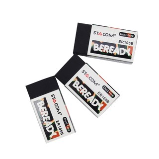 Combo 2/6/10 viên gôm đen cao cấp | chất liệu PVP Nano, tẩy siêu sạch, kích thước cỡ trung | Stacom ER105B