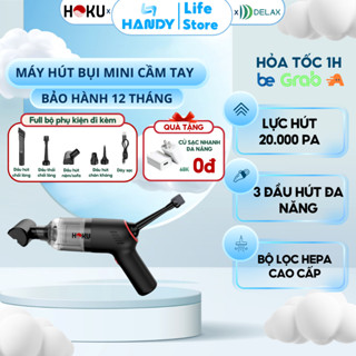 Máy Hút Bụi HOKU Không Dây Cao Cấp – Cầm Tay Tiện Lợi, Công Suất Lớn 20.000PA, Lõi Lọc Hiện Đại, Vệ Sinh Toàn Diện MHB02