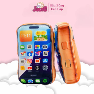 Gấu Bông Hình Điện Thoại 17promax, Gối Ôm Hình Điện Thoại Siêu Dễ Thương