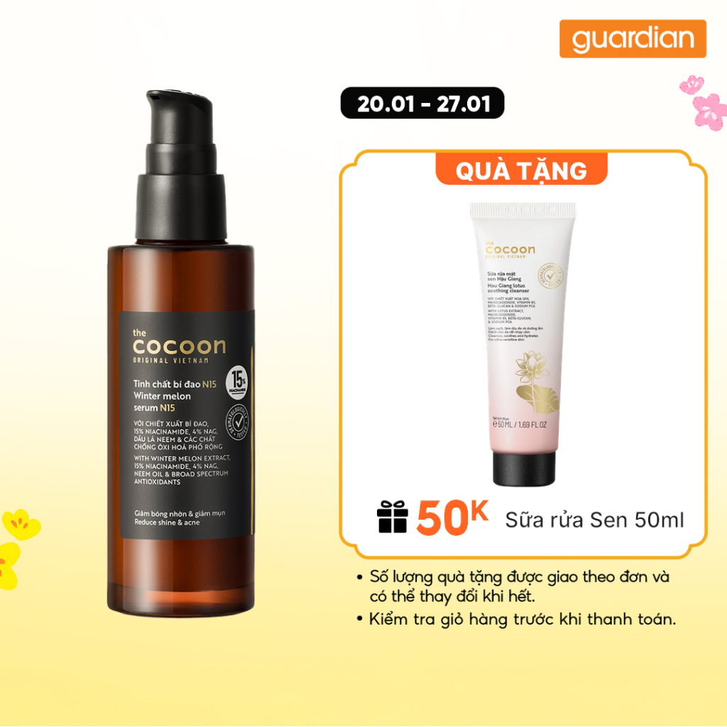 Tinh Chất Bí Đao Cocoon N15 70ml