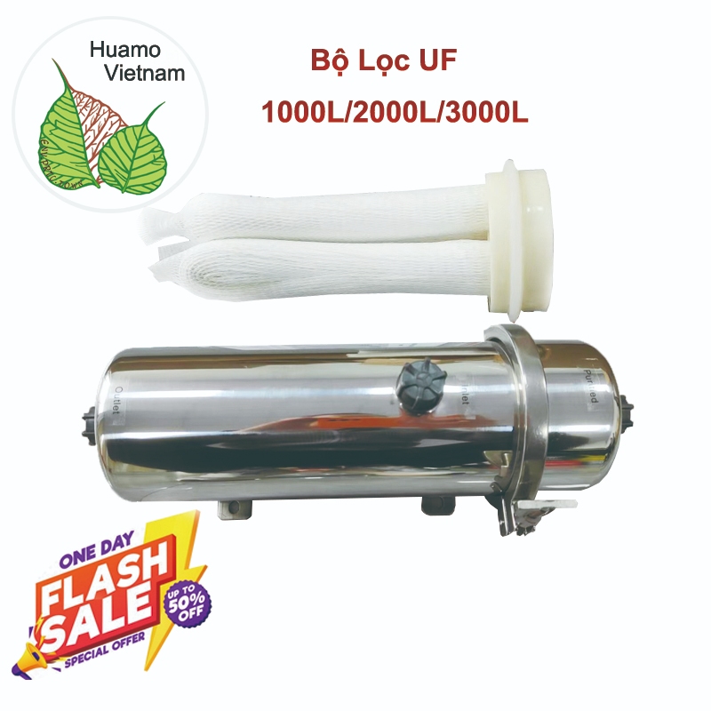 Bộ Lọc UF 1000L 2000L 3000L Công Nghệ Châu Âu - Màng UF Lõi Sợi PVDF Siêu Dai Bền, Loại Bỏ Tạp Chất,