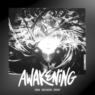 Lót Chuột Anime Awakening Đen Trắng – Deskmat Gaming Phong Cách Dark, Mousepad Bản Lớn Trang Trí Setup PC