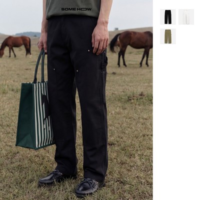 [N] Quần Jean Straight Canvas Camplife 2 Kaki Jean Sơ Xéo Thoải Mái Giữ Form, QJ0131, SOME HOW STORE