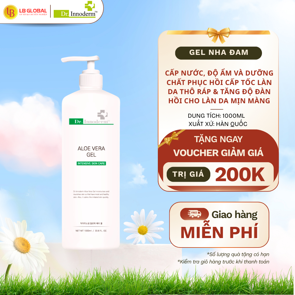 [Dr.Innoderm]_Gel Nha Đam_Aloe Vera Gel_Sản phẩm chính hãng_Xuất VAT 100%