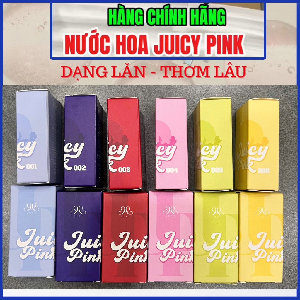 (real) Nước Hoa Juicy Pink 10ml Dạng Lăn Chính Hãng