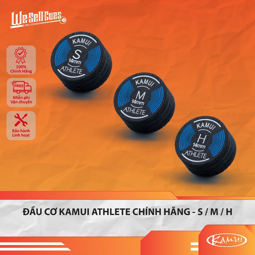 Đầu Cơ Bida Kamui Athlete Chính Hãng - Size S / M / H