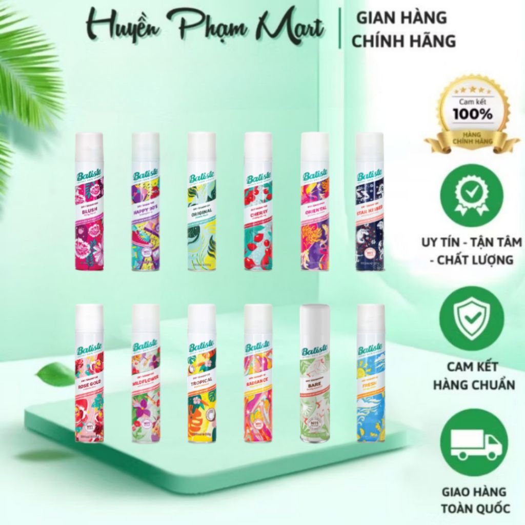 Dầu Gội Khô Batiste - Batiste Dry Shampoo (200 Ml)