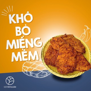 KHÔ BÒ MIẾNG MỀM ĐẶC BIỆT 250Gr – DAI MỀM TỰ NHIÊN, ĐẬM VỊ CAY NGỌT, ĂN LÀ GHIỀN
