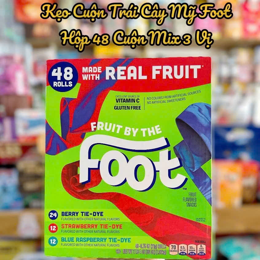 Kẹo cuộn Fruit By The Foot thùng 48 cuộn hàng Mỹ